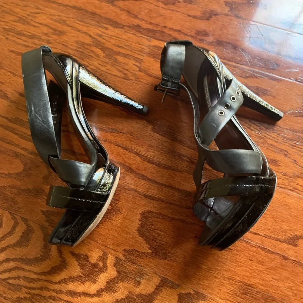 Charles David Black Platform Sandal Size 10